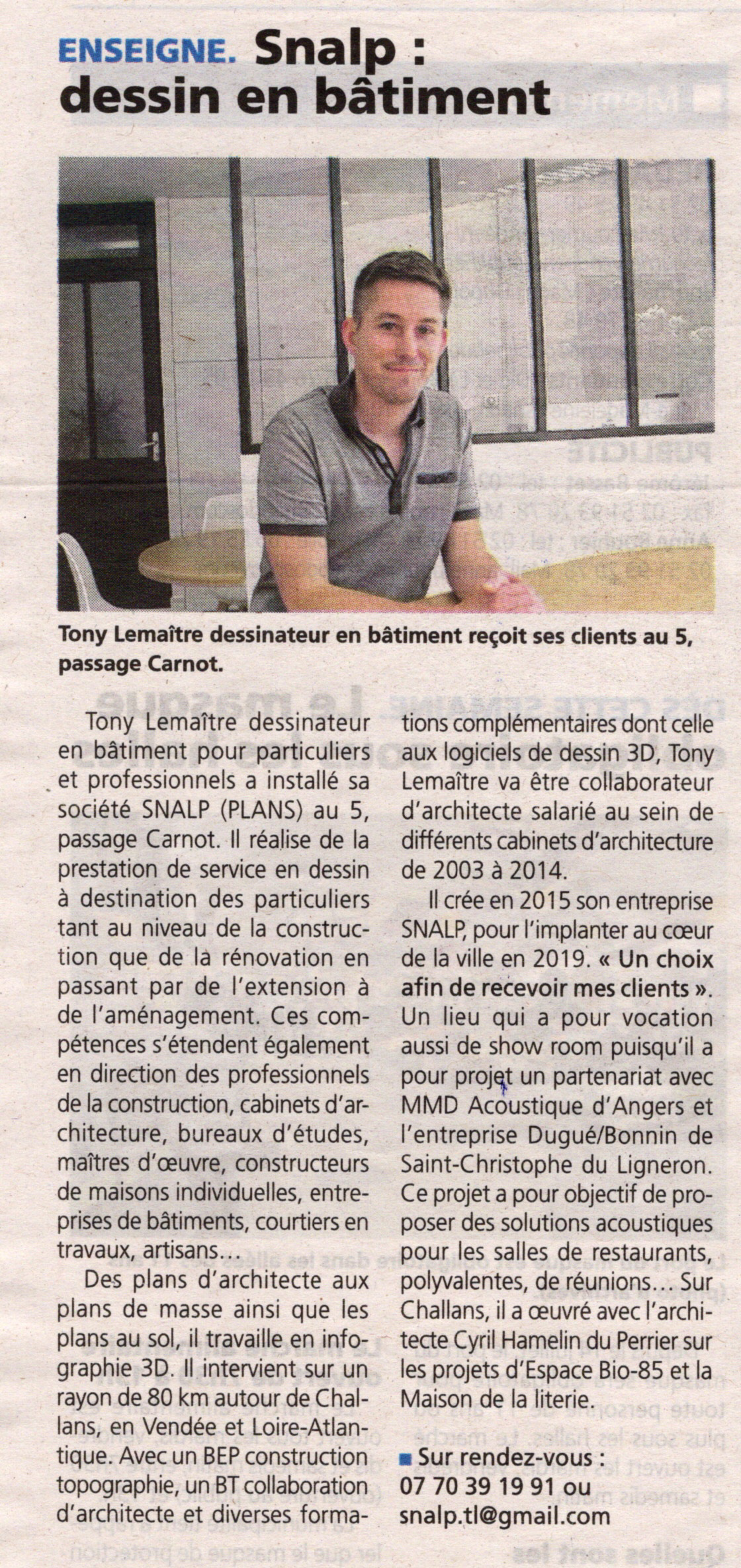 Article Courrier Vendeen